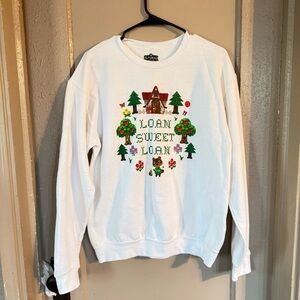 Animal Crossing Women’s M Sweatshirt Loan Sweet Loan Textured Nerdcore Gamercore